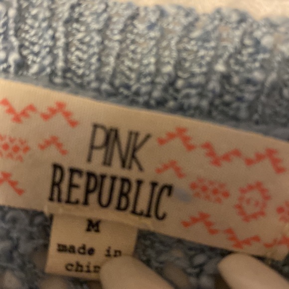 Blue High/Low Sweater - Picture 2 of 3